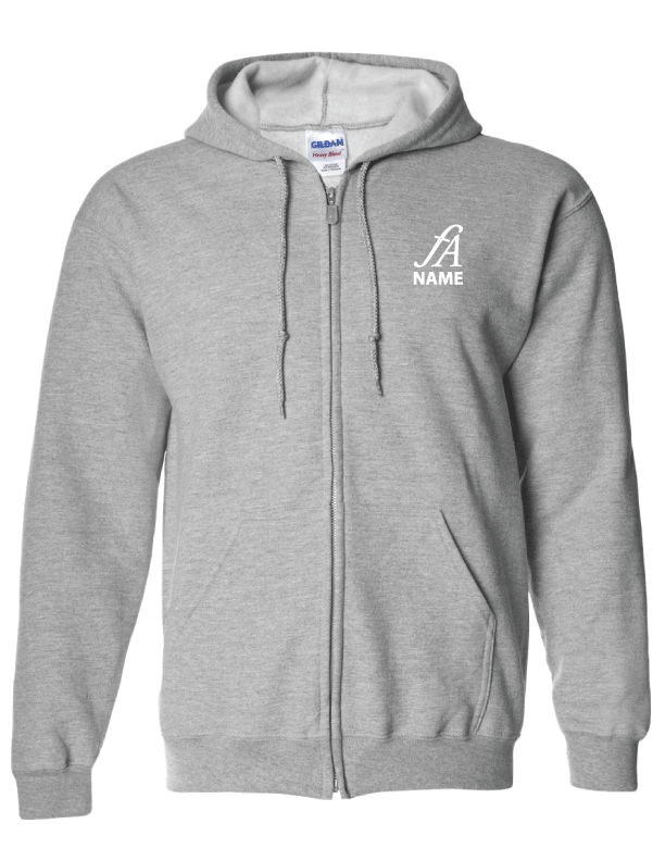 First Addition - Youth and Adult Hooded Zip-Up Sweatshirt (High School)