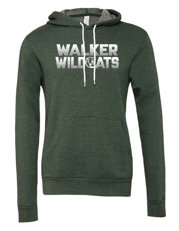Walker - Adult Raglan Hooded Sweatshirt