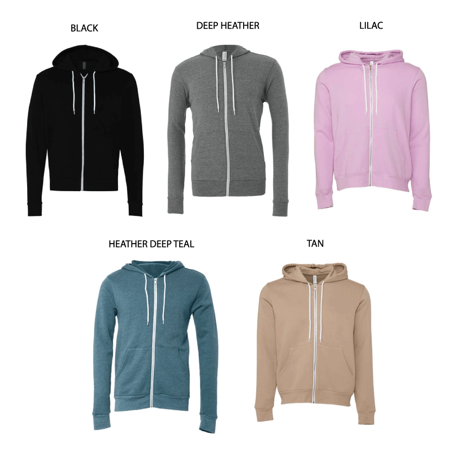 Bell House - Unisex Premium Hooded Zip-Up Sweatshirt (Multiple Colors)