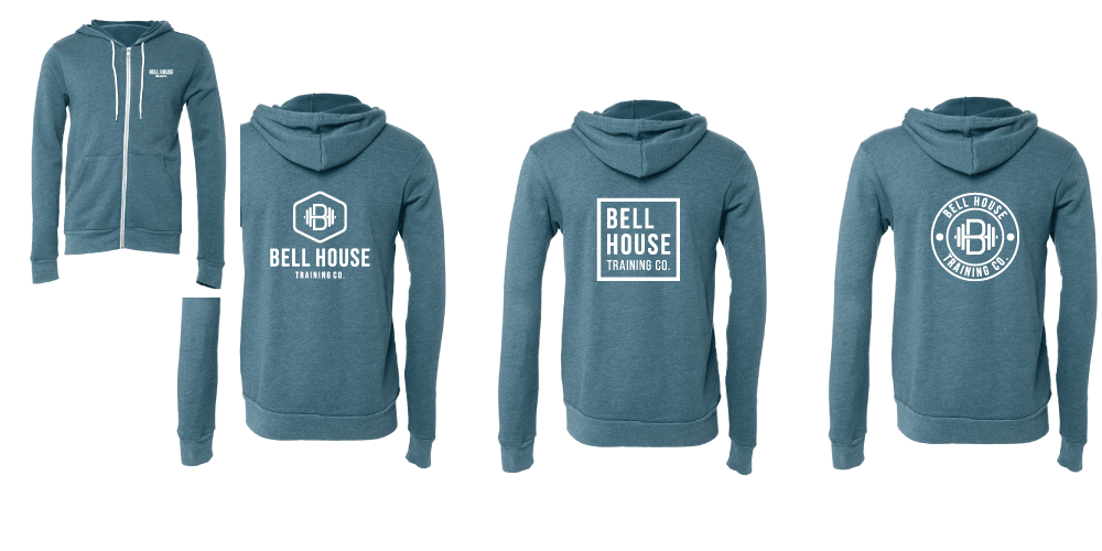 Bell House - Unisex Premium Hooded Zip-Up Sweatshirt (Multiple Colors)