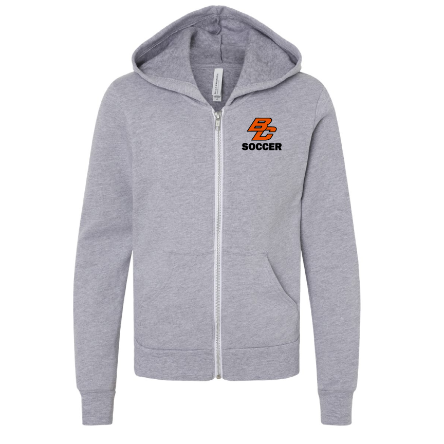 Byron Center Soccer - Youth Premium Zip-Up Sweatshirt