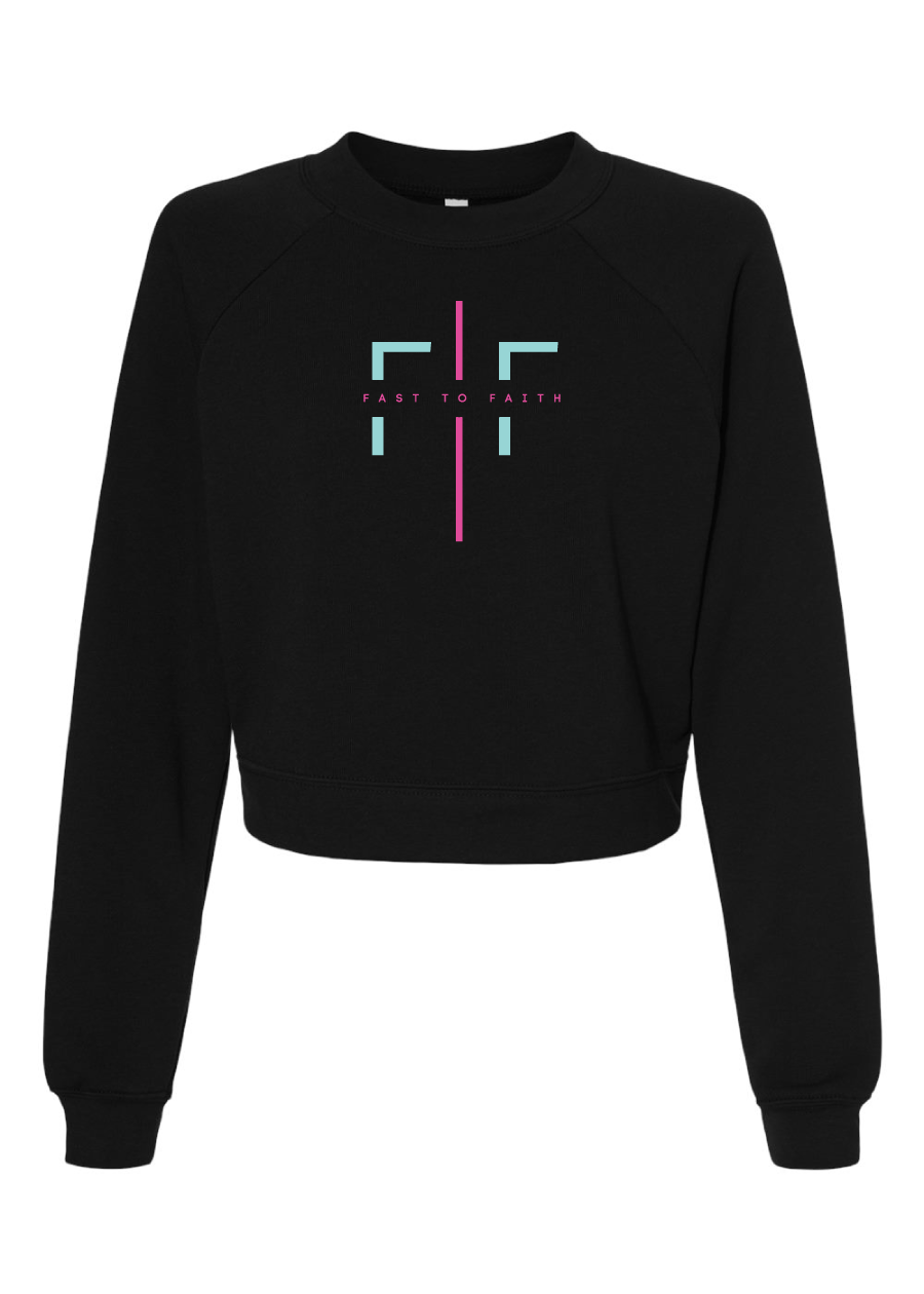 Fast to Faith (FTF) - Women's Premium Crop Sweatshirt (multiple colors)