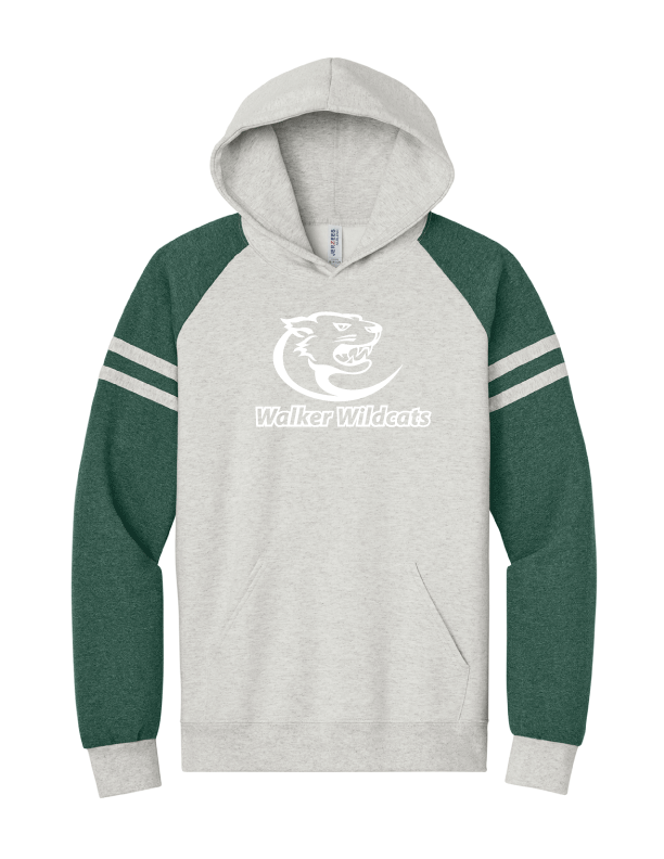 Walker - Adult Varsity Colorblock Hooded Sweatshirt