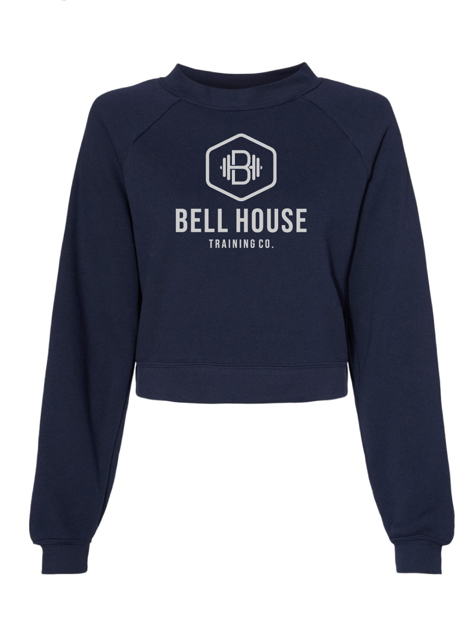 Bell House - Women's Premium Crop Crewneck Sweatshirt
