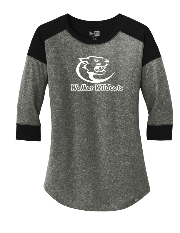 Walker - Women's Heritage Blend 3/4-Sleeve Baseball Raglan Tee