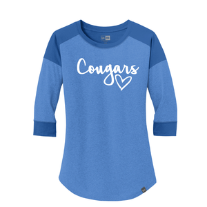 Cross Creek - Women's Heritage Blend 3/4-Sleeve Baseball Raglan Tee