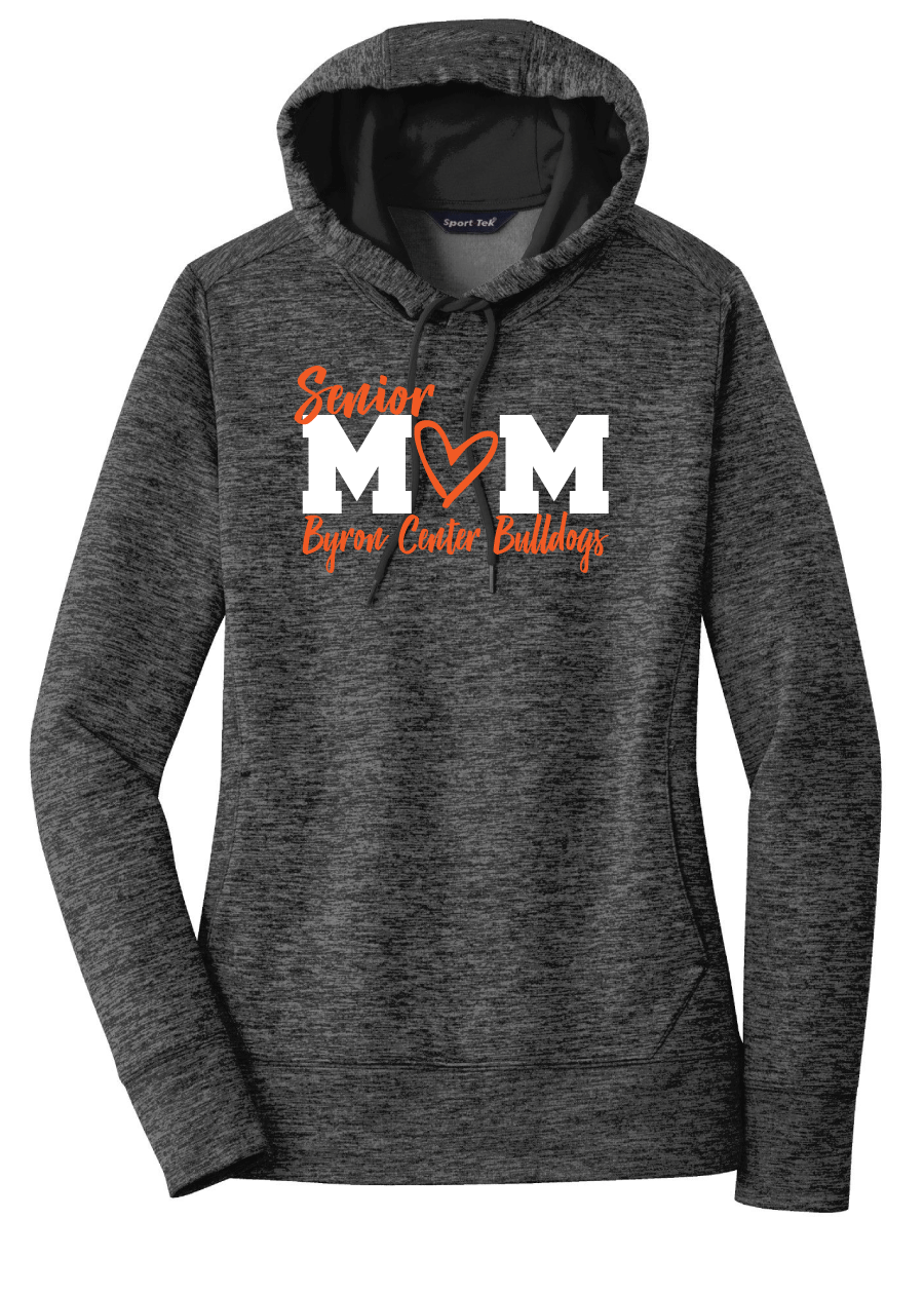 Byron Center - Senior Mom Ladies PosiCharge® Electric Heather Fleece Hooded Pullover