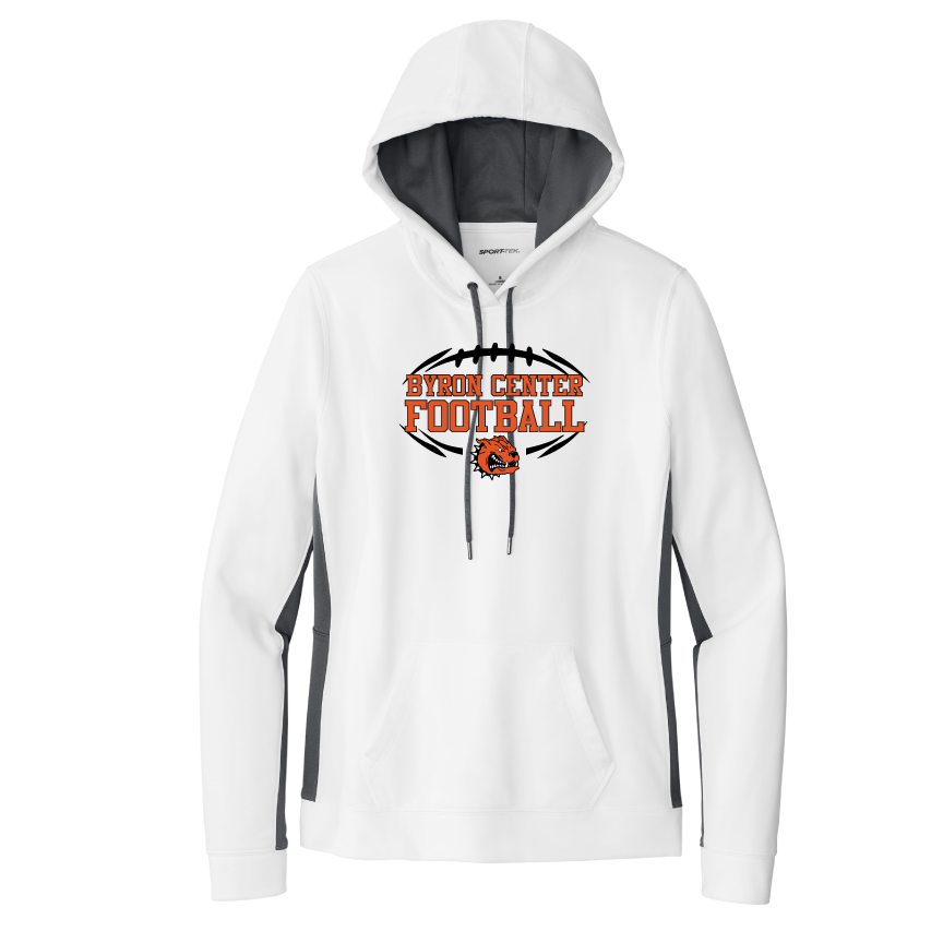 Byron Center Football - Women's Sport-Wick® Colorblock Hooded Pullover