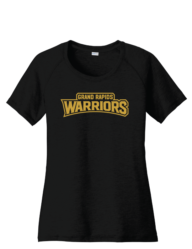 Grand Rapids Warriors - Women's Tri-Blend Scoop Neck Raglan Tee