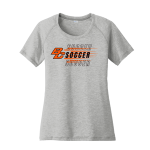 Byron Center Soccer - Women's Tri-Blend Scoop Neck Raglan Tee