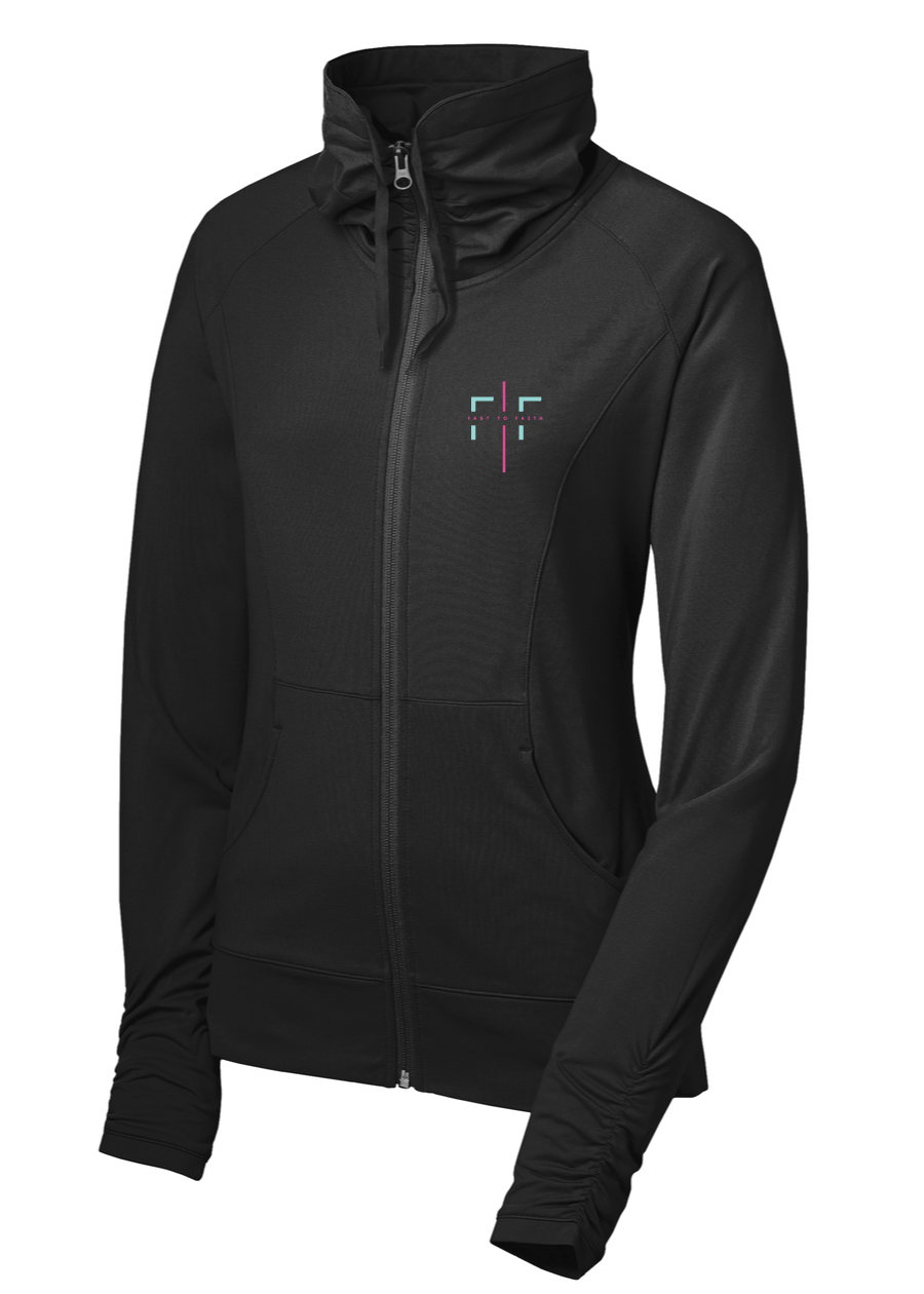 Fast to Faith (FTF)  - Women's Stretch Full-Zip Jacket (multiple colors)
