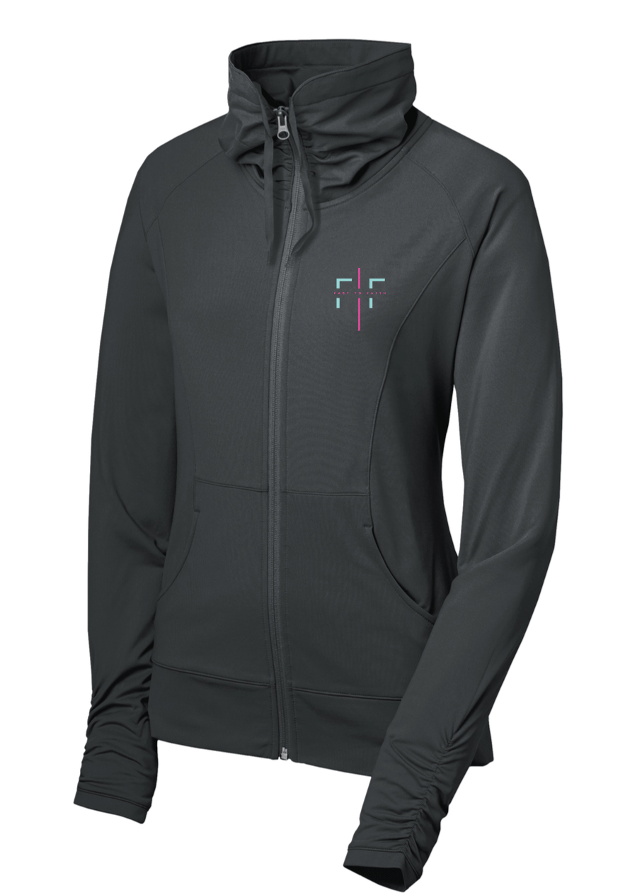 Fast to Faith (FTF)  - Women's Stretch Full-Zip Jacket (multiple colors)
