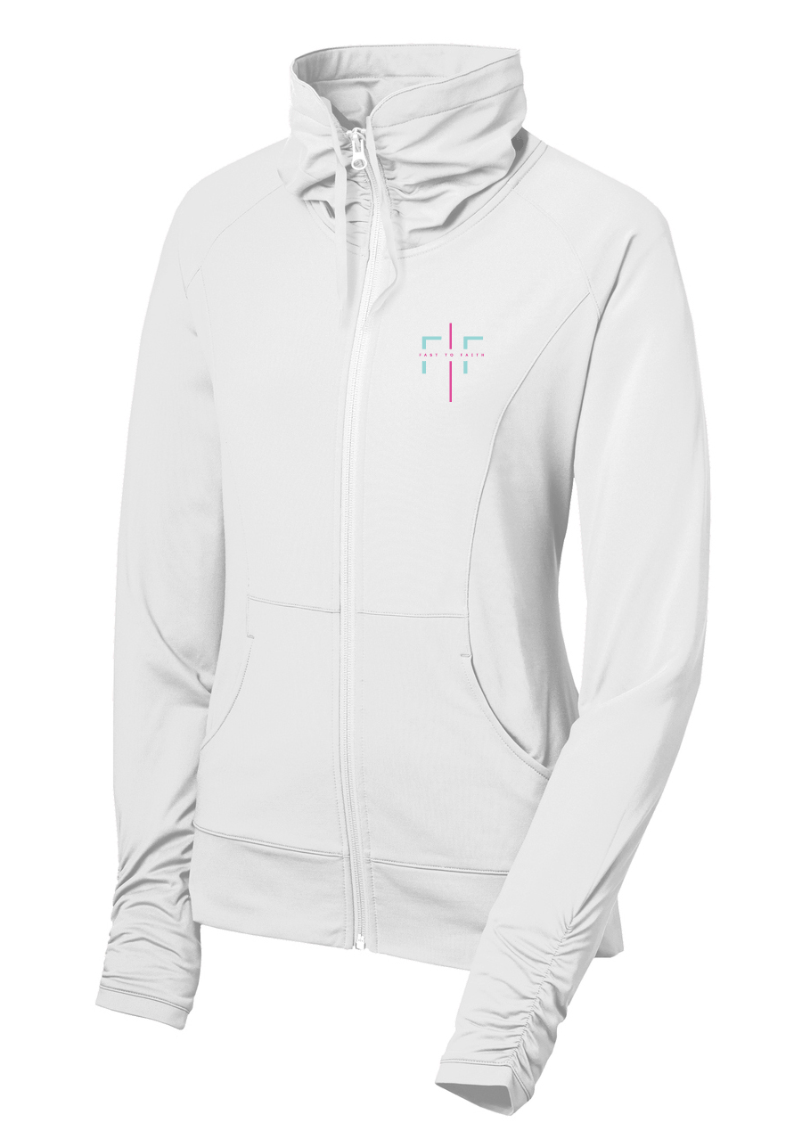 Fast to Faith (FTF)  - Women's Stretch Full-Zip Jacket (multiple colors)