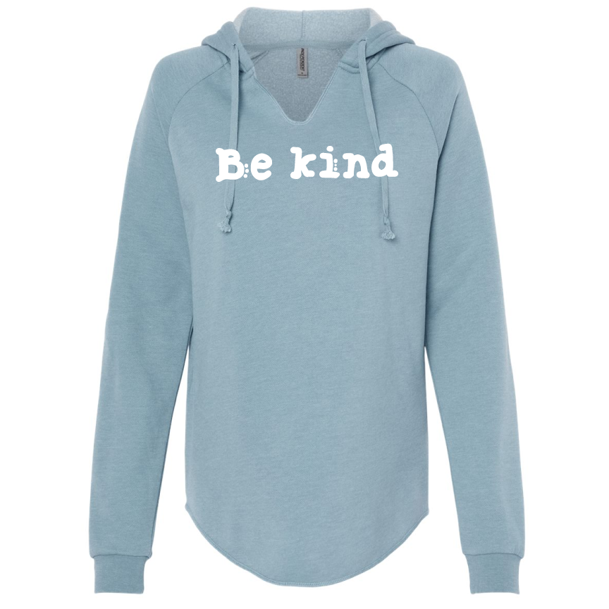 Cross Creek - Be Kind Women's Lightweight Hooded Pullover Sweatshirt (Multiple Colors)