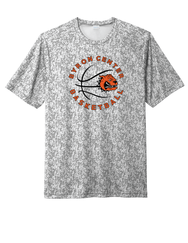 Byron Center Basketball - Adult CamoHex Tee