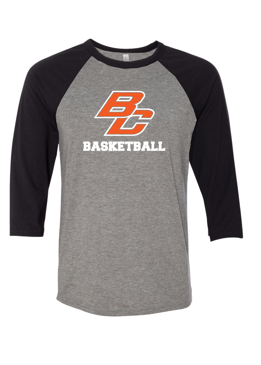 Byron Center Basketball - Adult Baseball Tshirt