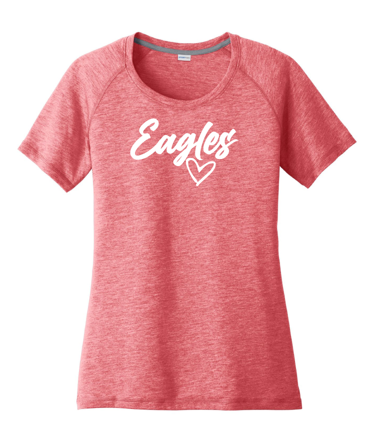 Excel - Women's Tri-Blend Scoop Neck Raglan Tee
