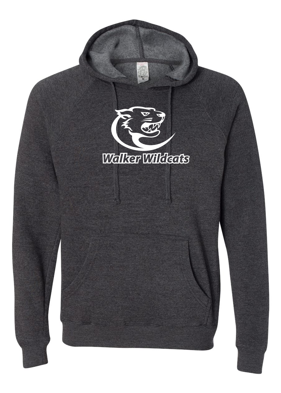 Walker - Adult Raglan Hooded Sweatshirt