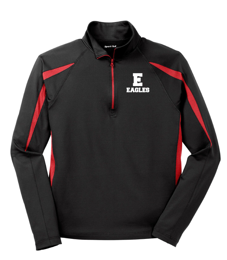 Excel - Adult Stretch 1/2-Zip Colorblock Pullover
