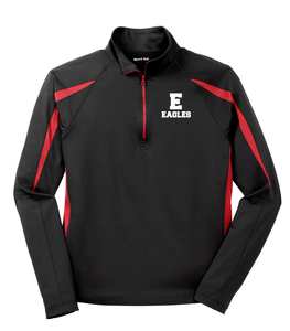 Excel - Adult Stretch 1/2-Zip Colorblock Pullover