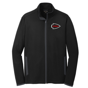 Lowell - Adult Stretch Contrast Full-Zip Jacket
