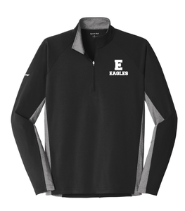 Excel - Adult Stretch Contrast 1/2-Zip Pullover