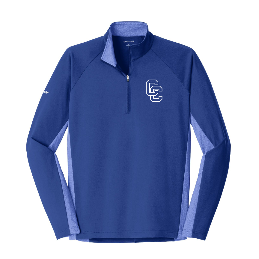 Cross Creek - Adult Stretch Contrast 1/2-Zip Pullover