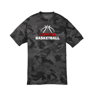 Lowell Basketball - Youth Moisture Wicking Youth Camo T-Shirt